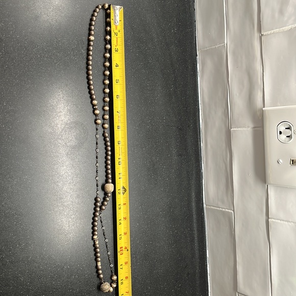 Stone and bead necklace - Picture 5 of 7